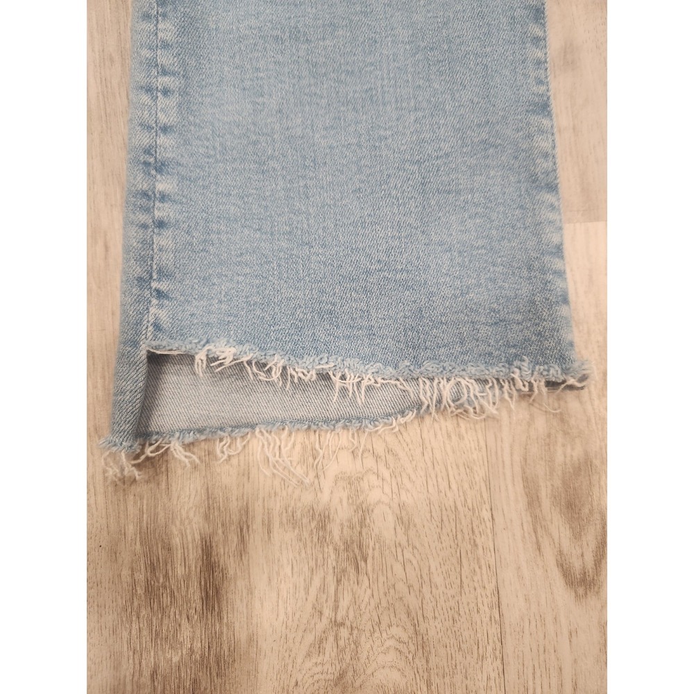 Mother The Insider Crop Step Fray Denim Jeans Womens 30 Blue Limited Edition - Picture 4 of 12
